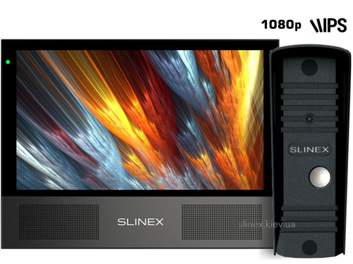 Комплект відеодомофону Slinex Sonik 7 black + ML-16HD black