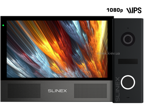 Комплект видеодомофона Slinex Sonik 7 black + ML-17HD grafit