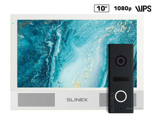 Комплект відеодомофону Slinex Sonik 10 white + ML-17HD grafit