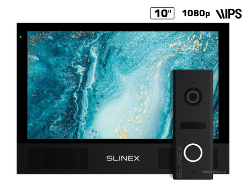Комплект видеодомофона Slinex Sonik 10 black + ML-17HD grafit
