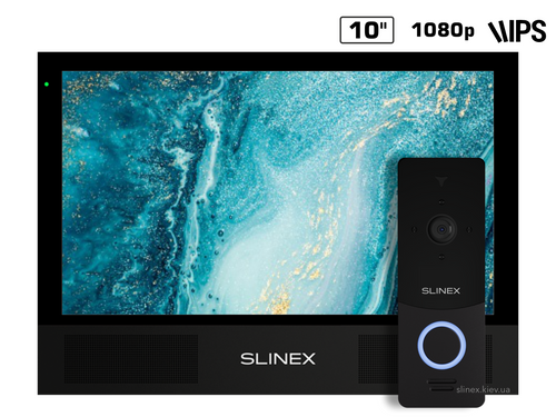 Комплект відеодомофону Slinex Sonik 10 black + ML-20HD black